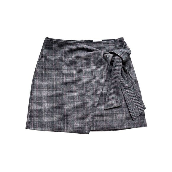Aritzia Wilfred Dorine Front Wrap Wool Blend Mini Skirt - Picture 6 of 12